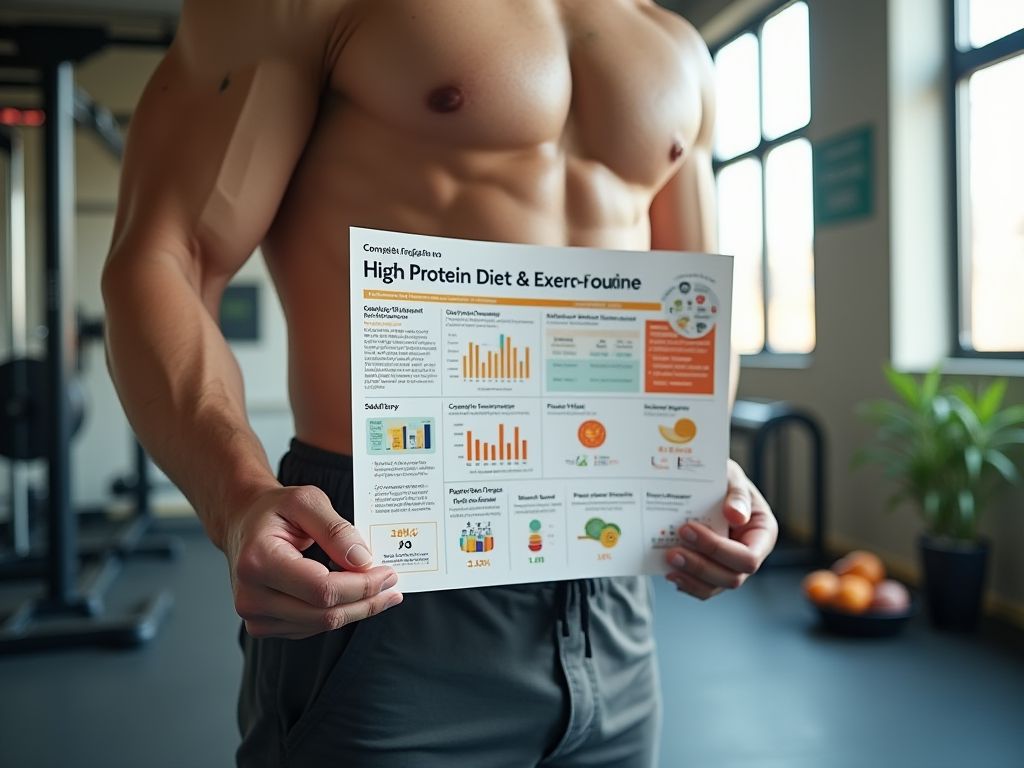 Guía Completa De Dieta Alta En Proteínas Con Rutina De Ejercicios