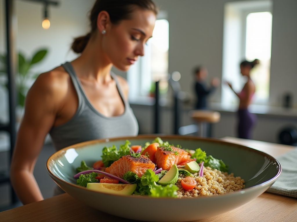 Preparación De Comidas Saludables Para Mayores De 30 Con Rutina De Ejercicios.